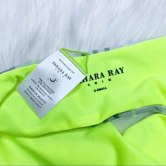 NWOT Sahara Ray Plaid High Cut Two Piece Bikini - Picture 8 of 10